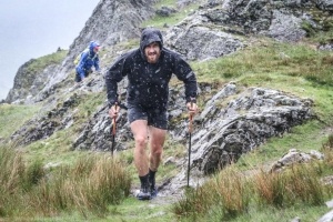 "Paul Tierney, an ambassador for running brand inov-8, during his record-breaking Wainwrights run in the Lake District. Photo by Pete Aylward’