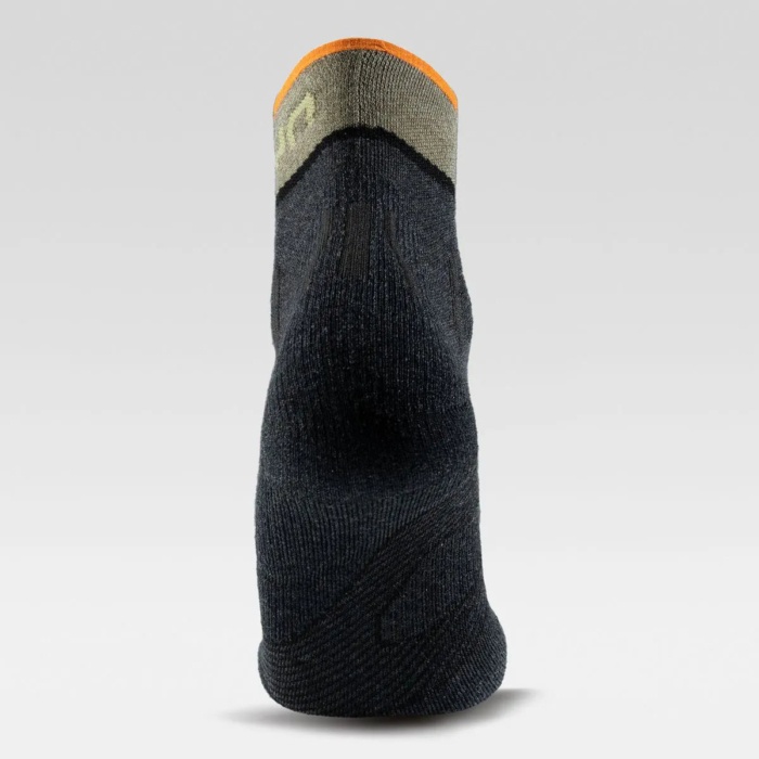UYN Trekking One Cool Low Cut Socks - Anthracite/Green (Unisex) - Image 2